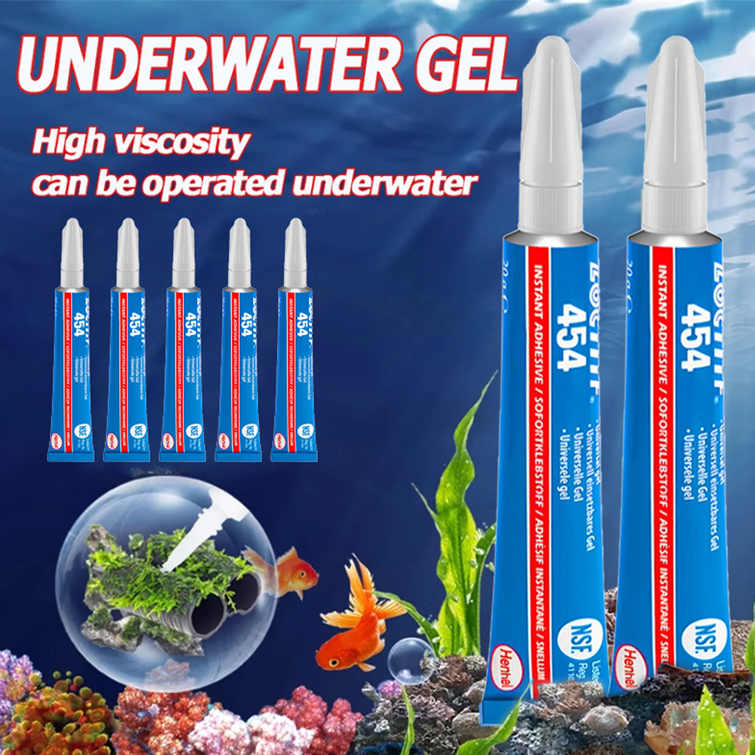Aquarium Planted Wood - 20g Fish Tank Landscaping Moss Glue