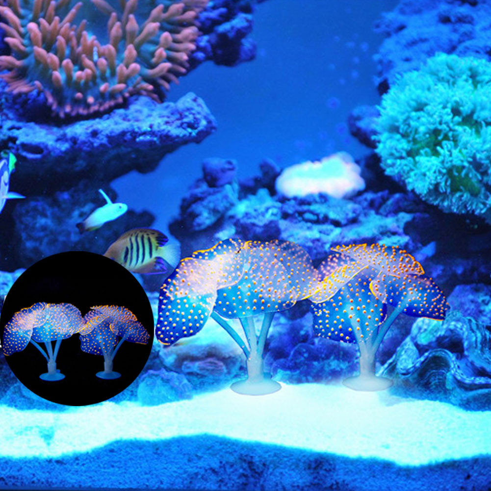 1Pcs Luminous Anemone Artifici - огляд і ціна Aquarium Planted Tank