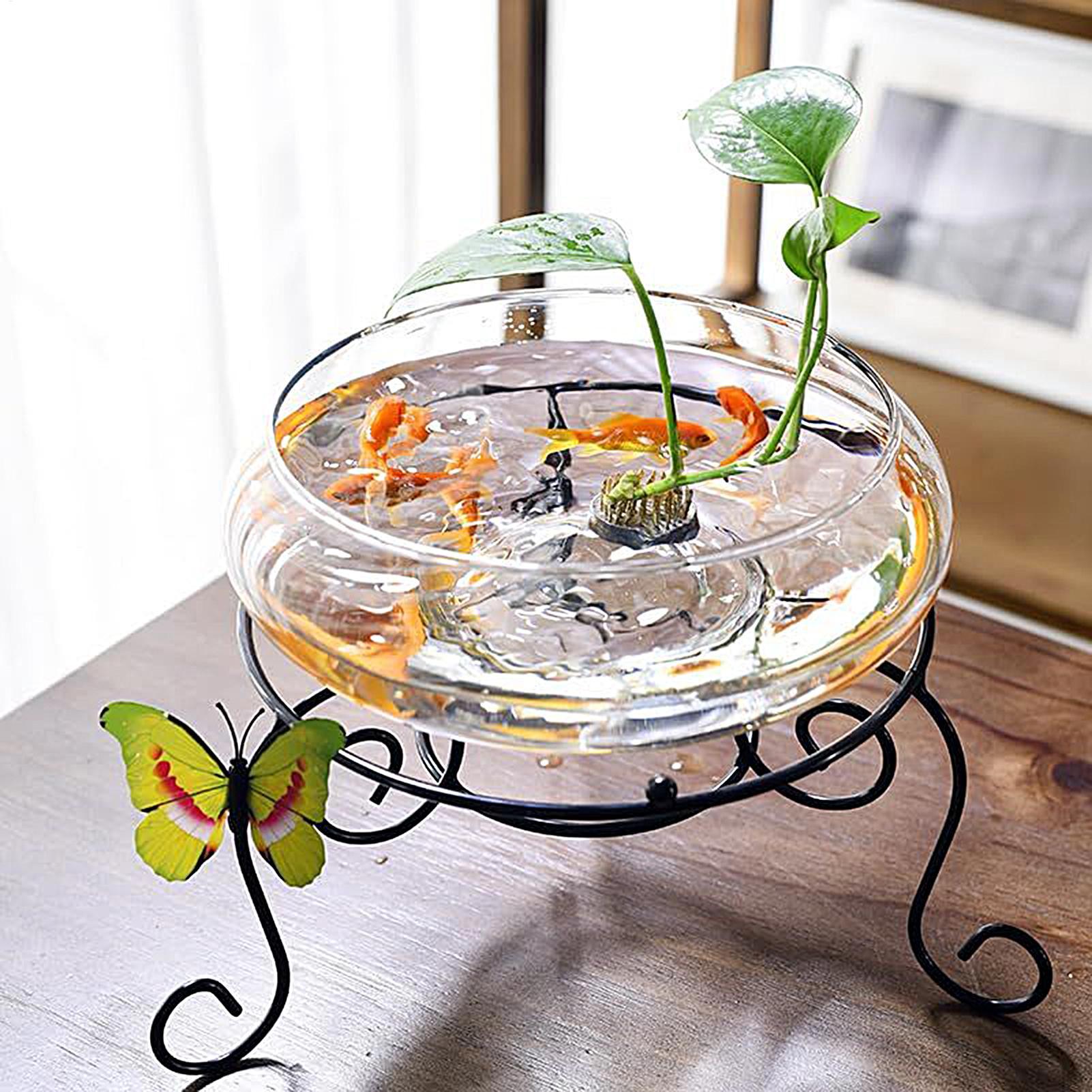 Fish Glass Bowl Glass Large Hy - огляд і ціна Aquarium Plant In Pot