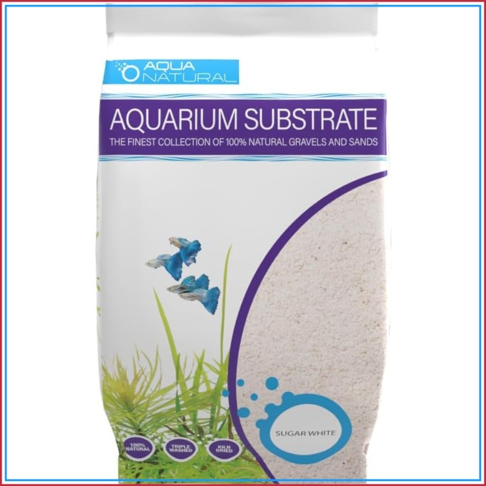 Natural Sugar White Sand 10lb  - огляд і ціна Aquarium Sand White