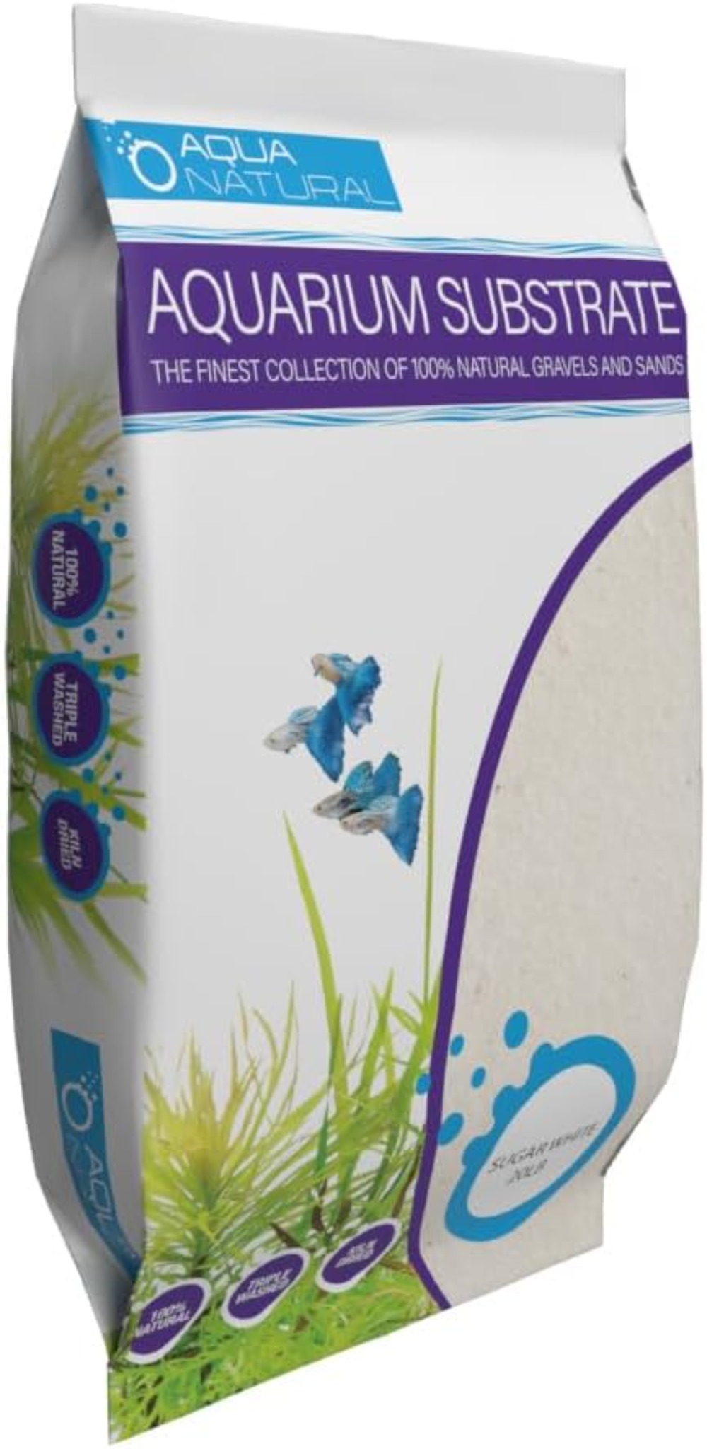 Natural Sugar White Sand 10lb  - огляд і ціна Aquarium Sand White