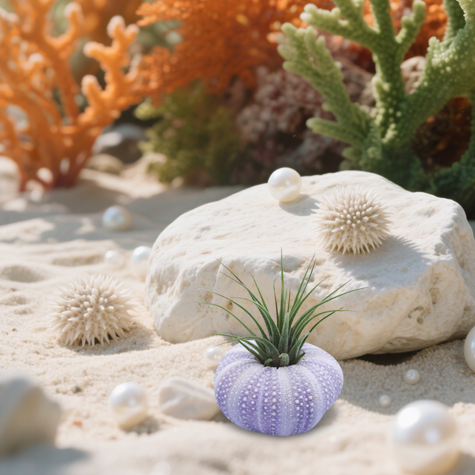 6Pcs Sea Urchin Shell Decor Na - огляд і ціна Aquarium Plant In Pot